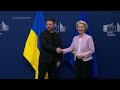 Zelenskyy says he doesnt know what Putin and Trump discussed as he visits EU HQ  - 01:34 min - News - Video