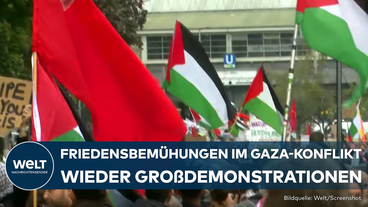 BERLIN: Trotz Friedensgesprächen - Heute erneut Großdemos wegen Gaza-Konflikt