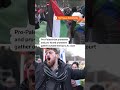 Pro-Israel and pro-Palestinian groups rally outside UN court genocide hearings  - 00:15 min - News - Video