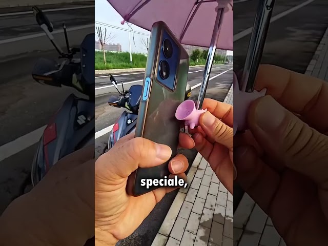 Il mio telefono ha un ombrello!