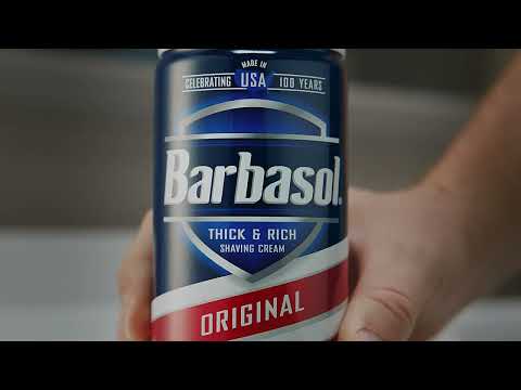 Barbasol shaving cream ad personifying the "can-do" spirit we all aspire to. Shaving with Barbasol is the start of the day for countless Americans over the past 100 years. Feeling great starts with a great shave and embracing that "can-do" spirit.