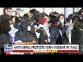 Yale student stabbed in the eye during anti-Israel protest  - 05:11 min - News - Video