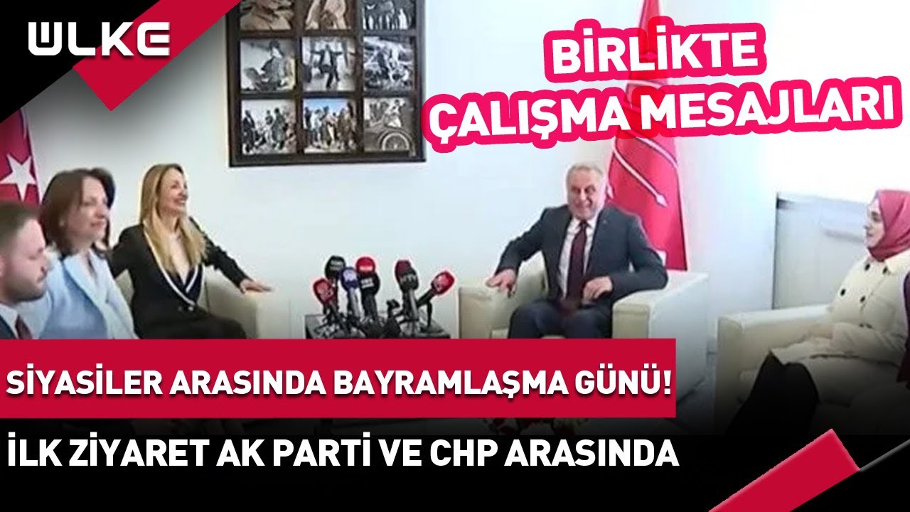 Ankara’da Siyasi Partilerde Bayramlaşma Günü! İlk Ziyaret Ak Parti Ve CHP Arasında... #haber