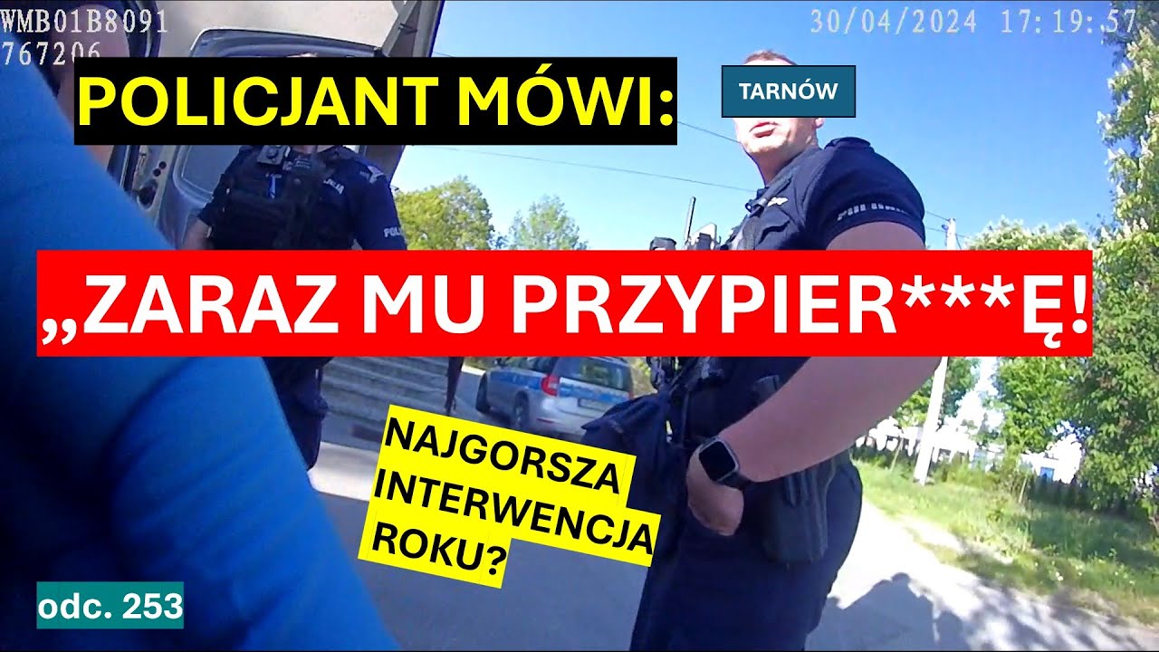 W Tarnowie wulgarni policjanci grożą, obrażają, biją i po prostu kłamią? Wszystko nagrane! #253