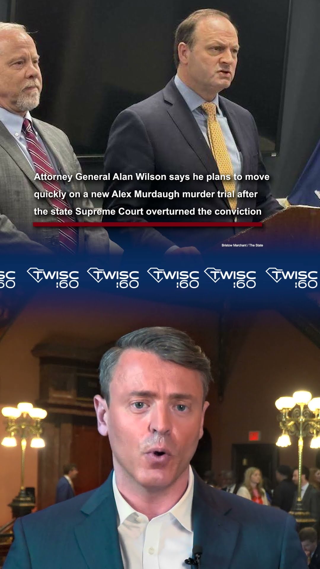 screenshot of youtube video titled Alan Wilson Pushes Fast New Alex Murdaugh Murder Trial After Conviction Overturned | TWISC 60