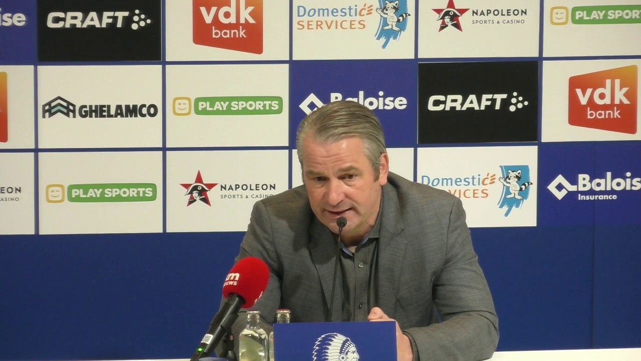 Persconferentie na KAA Gent - R Excel Mouscron