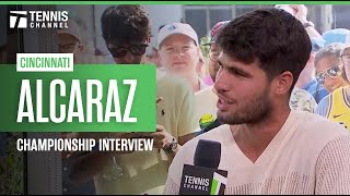 Carlos Alcaraz Discusses Jannik Sinner Retirement in Final | 2025 Cincinnati