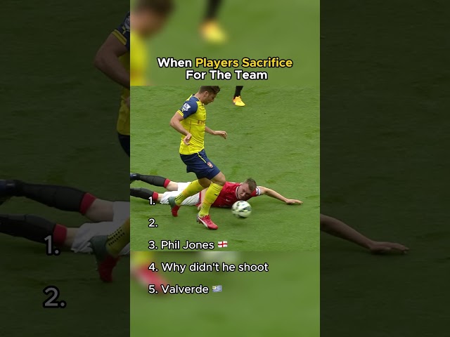When Players Sacrifice For The Team