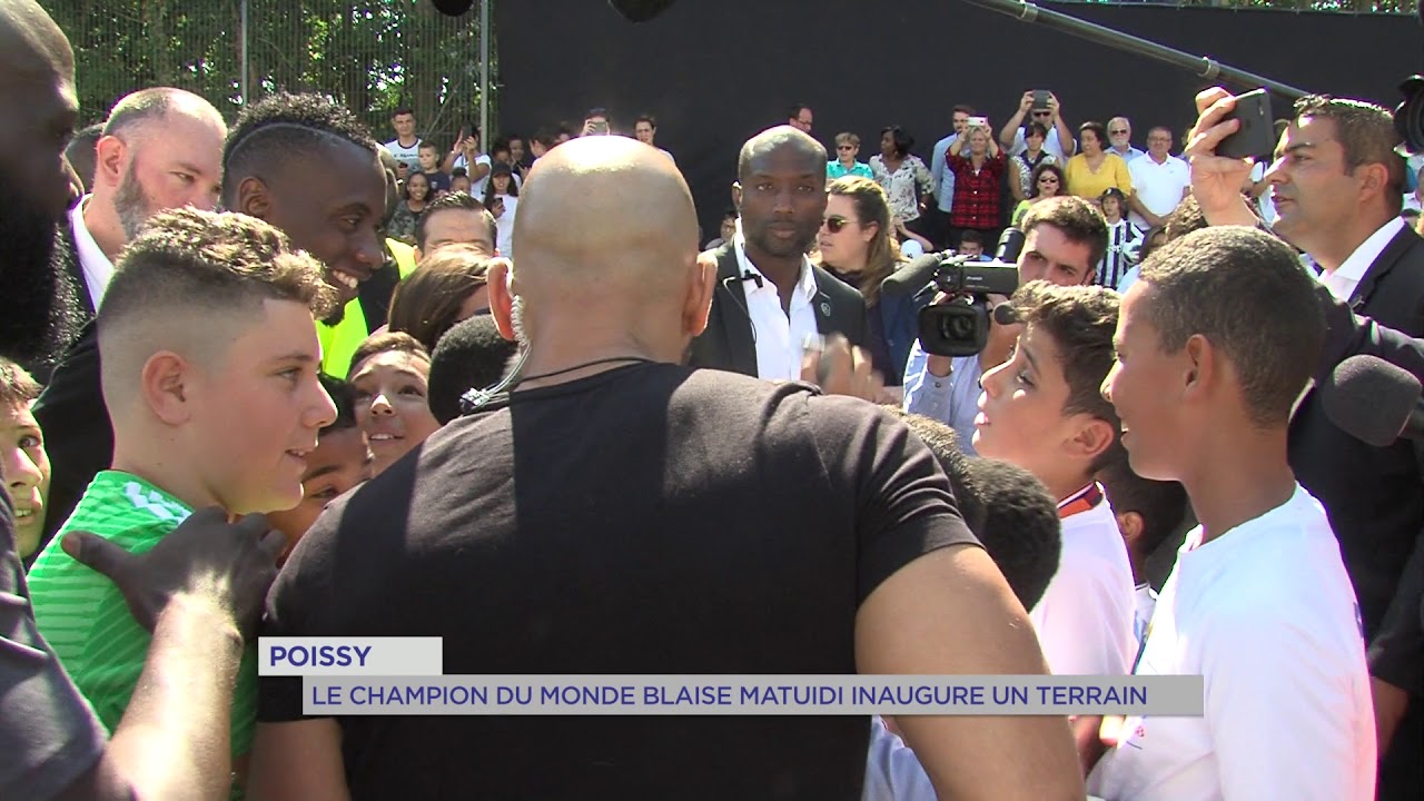 Poissy : Le Champion du Monde Blaise Matuidi inaugure un terrain