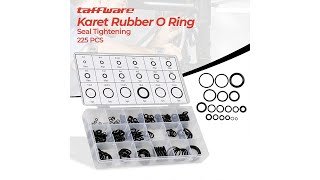 Pratinjau video produk Taffware Karet Rubber O Ring Seal Tightening 225 PCS - E436