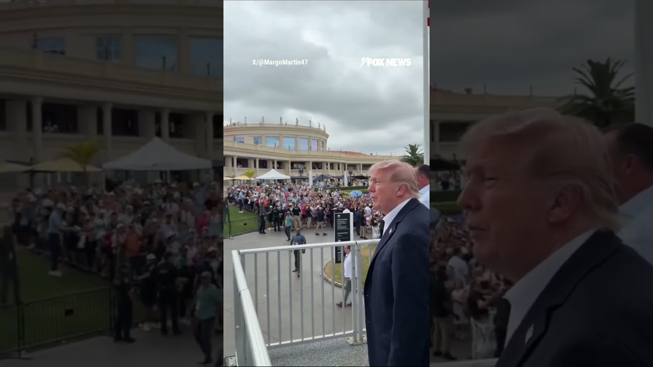 Trump greeted by ‘USA’ chants at Cadillac Championship #foxnews #news #shorts #trump #golf