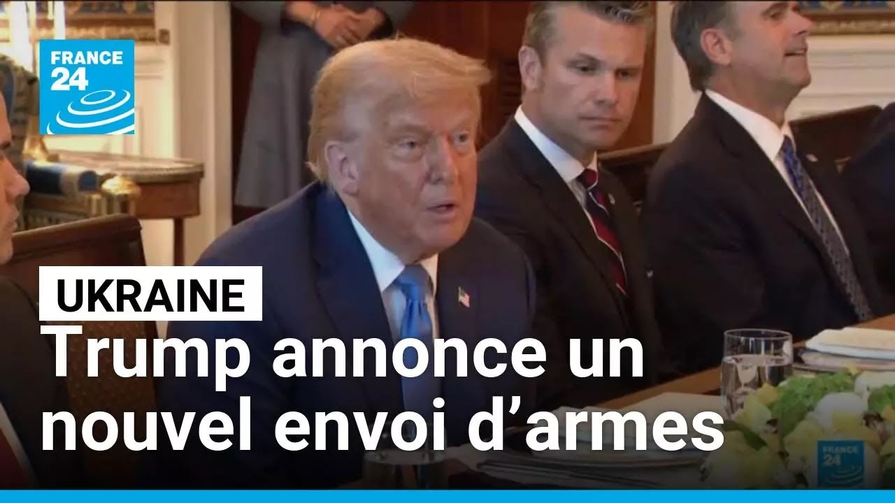 Trump annonce un nouvel envoi d’armes à l’Ukraine malgré une récente suspension • FRANCE 24