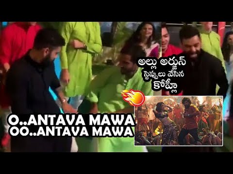 Watch: Virat Kohli dances for 'Oo Antava Mawa' song from 'Pushpa' movie in Maxwell wedding