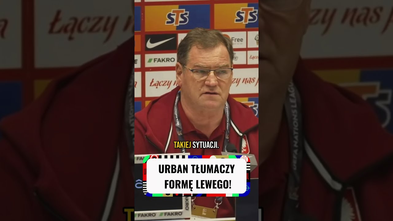 Urban tłumaczy słaby występ lewandowskiego #shorts