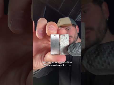 Making a meteorite pendant #meteorite