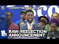 Raw: Mayor Brandon Scott seeks reelection