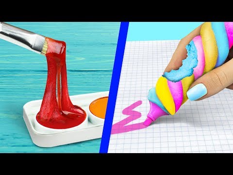 12가지 먹을수 있는 학용품 / 학교에 몰래 음식 가져가기