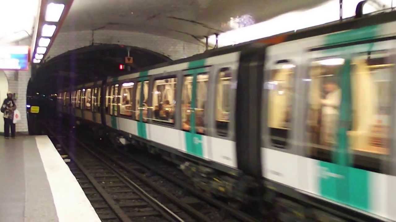 RATP (M)(5) MF01 096 à Eglise de Pantin - YouTube