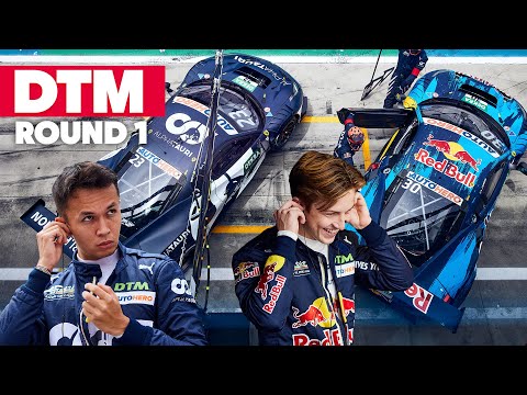 First Race, First Win: Driving DTM Monza w/ Alex Albon & Liam Lawson - DTM 2021