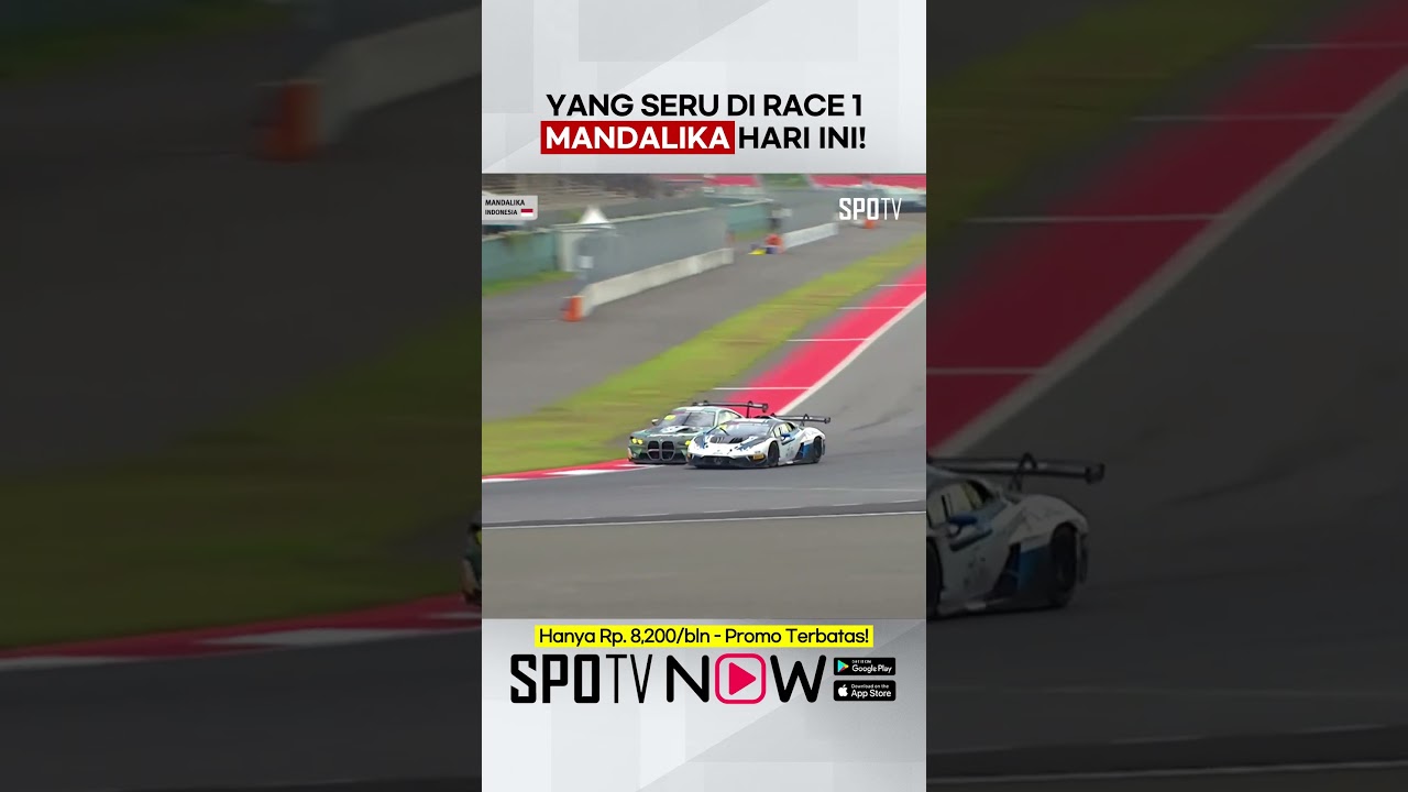 #GTWorldChallengeAsia 🚘 - Cuplikan Race 1 GT World Challenge Asia di Mandalika siang tadi! 🇮🇩
