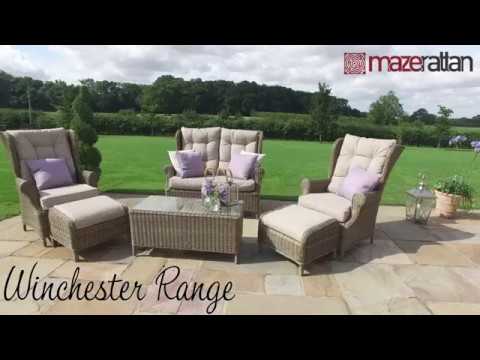 Winchester high back rattan best sale garden furniture