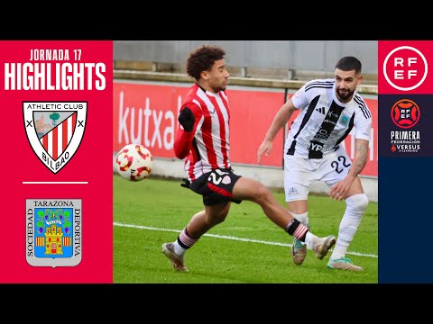 (RESUMEN Y GOLES) Bilbao Athletic 1-1 SD Tarazona / J17 - 1ª RFEF / Fuente: YouTube Real Federación Española de Fútbol