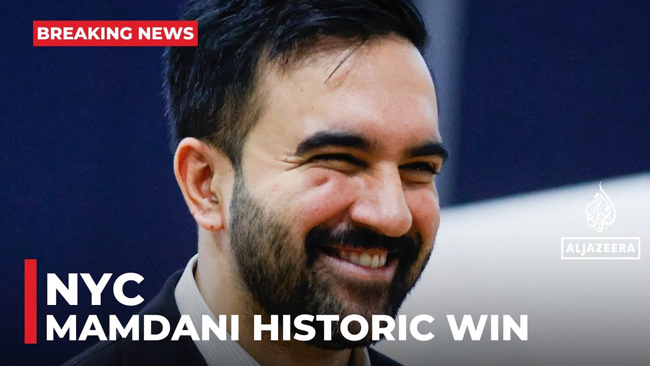 Zohran Mamdani elected as New York mayor in historic win