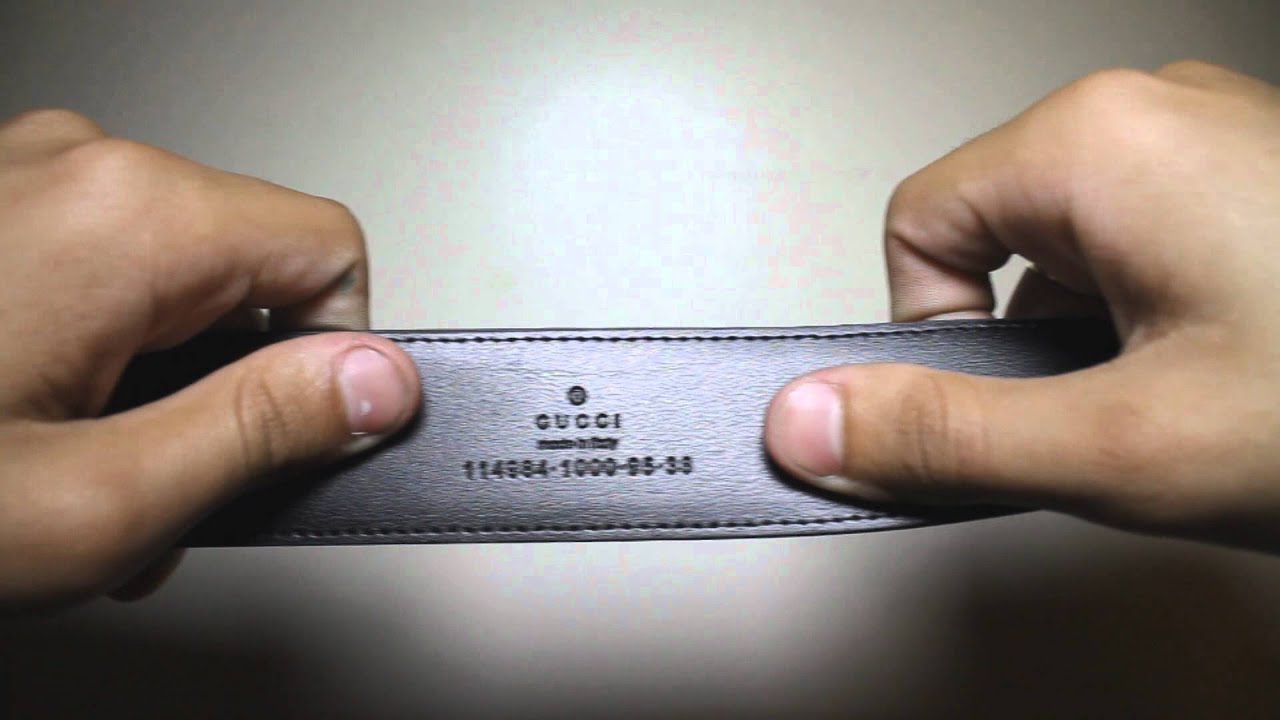 Authentic Gucci Belt With Price Tag & Serial Number For Sale! £110 - YouTube