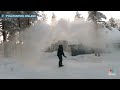 WATCH: Boiling water turns into snow and ice in freezing Finland  - 00:43 min - News - Video