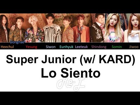 Super Junior 슈퍼주니어 - Lo Siento (feat. KARD) (Color Coded Lyrics ENGLISH/ROM/HAN)