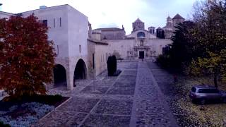 Drone´s eye view of Poblet monastery