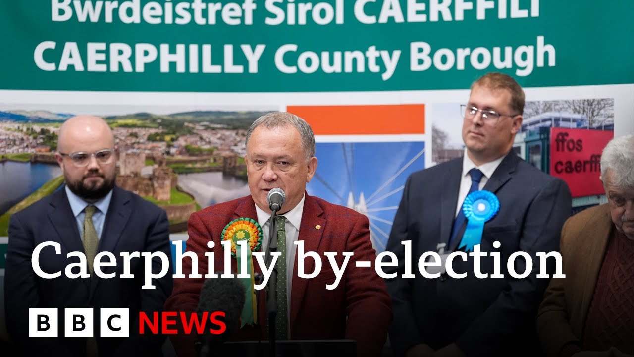 Plaid Cymru makes history winning Welsh parliament by-election in Caerphilly | BBC News