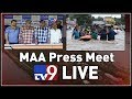 LIVE: MAA Association press meet; cheque for flood-affected