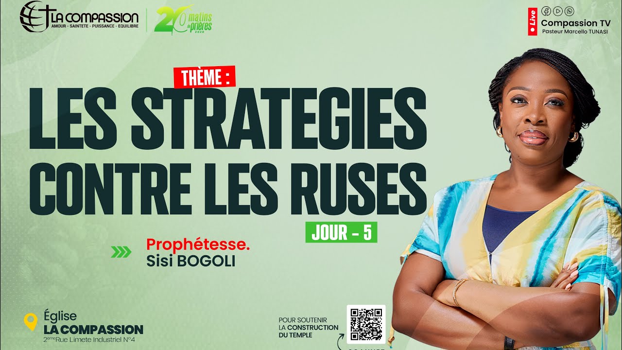 LES STRATÉGIES CONTRE LES RUSES • PROPH SISI BOGOLI || LES 20 MATINS DE PRIÈRE || JOUR 5
