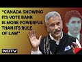 S Jaishankar Latest News | Canada Showing Its Vote Bank Is More Powerful Than Its Rule Of Law: EAM