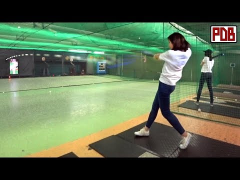 실력 쩌는 일본 여대생 야구동영상 +예쁨