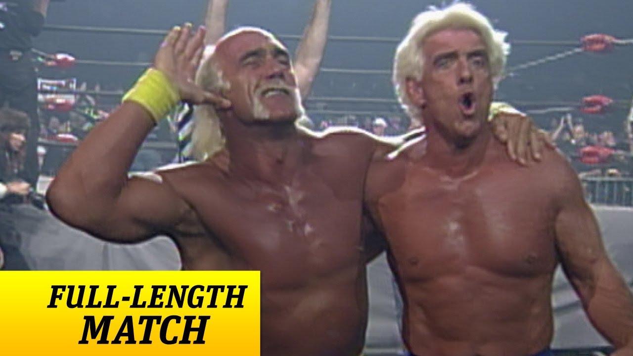 Video Wcw Flashback Hulk Hogan And Ric Flair Vs Sting