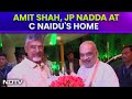 Chandrababu Oath Ceremony | Amit Shah, JP Nadda At Chandrababu Naidus Home Ahead Of Oath Ceremony