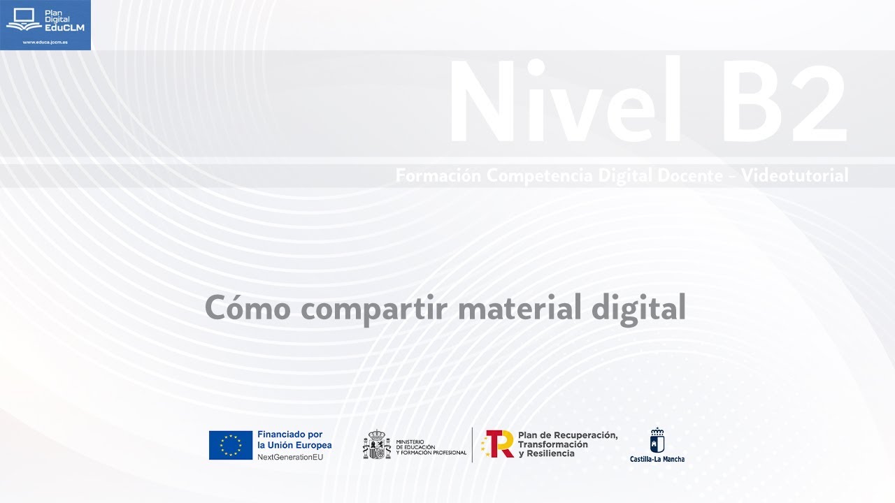 #Cursos_CRFPCLM: Formación CDD, Nivel B2 - Cómo compartir material digital