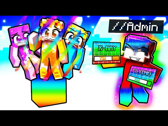 Using ADMIN COMMANDS on an OP RAINBOW One Block!