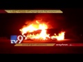 Cleaner burnt alive as lorries catch fire in East Godavari