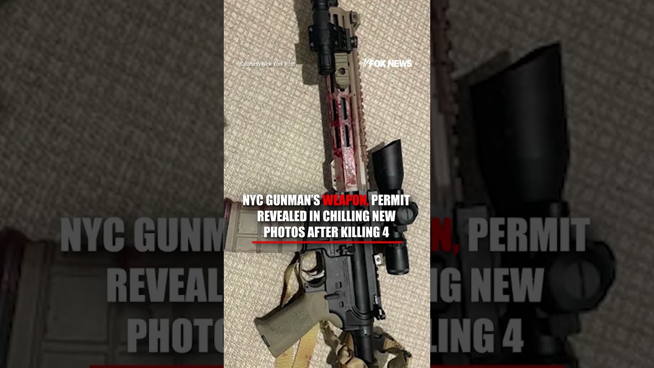 DISTURBING new photos show assault rifle used by the NYC gunman #shorts #newyork #nyc #crime #fox