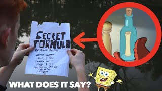 I FOUND THE KRABBY PATTY SECRET FORMULA IN REAL LIFE! *We Read It!*