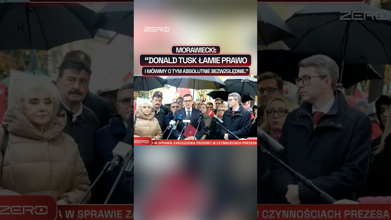 MORAWIECKI O TUSKU: ŁAMIE PRAWO