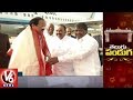 Venkaiah Naidu arrives at Hyderabad for World Telugu Conference, 2017
