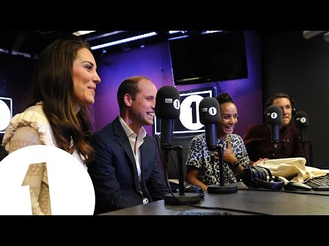 The Duke and Duchess of Cambridge surprise Radio 1's Adele Roberts