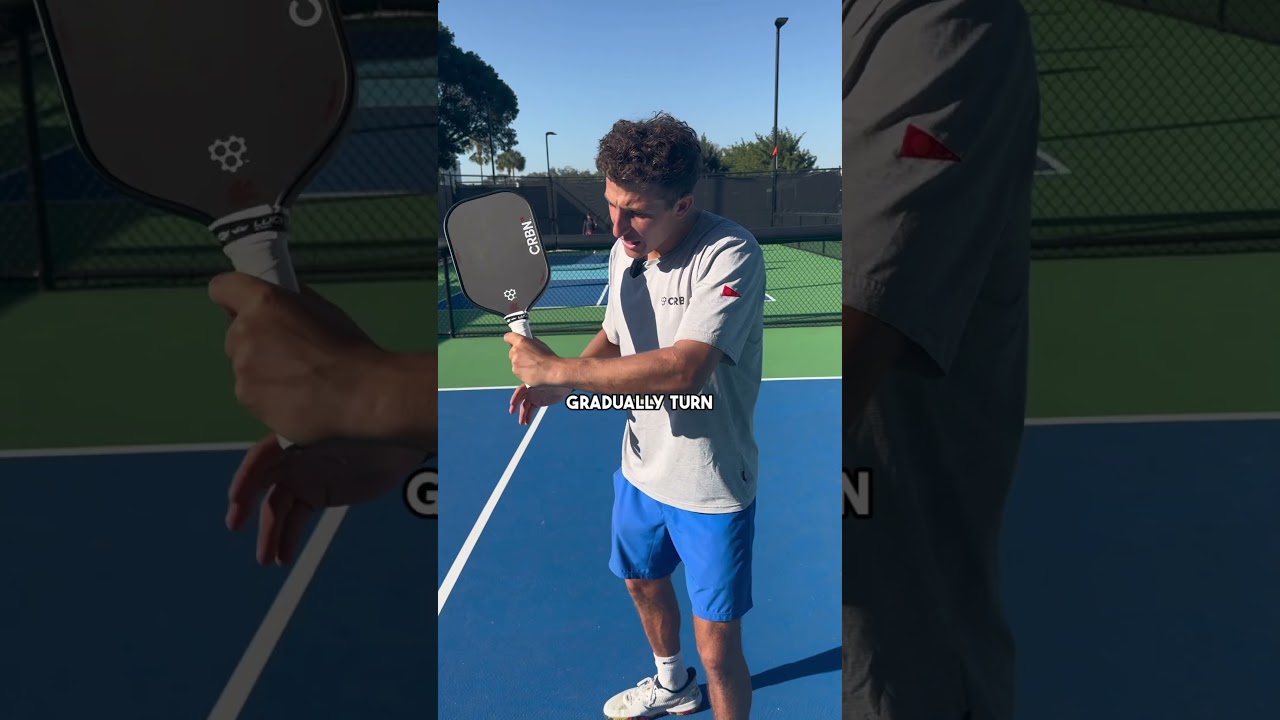 How To Hit a Backhand Slice Return #pickleball #pickleballtips #shorts