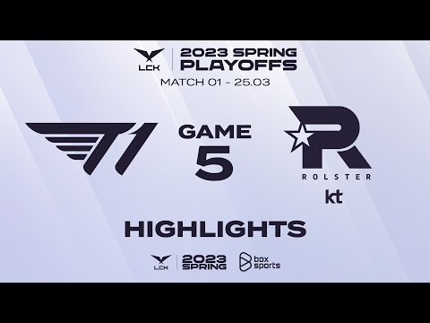 Highlights T1 vs KT | Game 5 | Playoffs Round 2 | LCK Mùa Xuân 2023