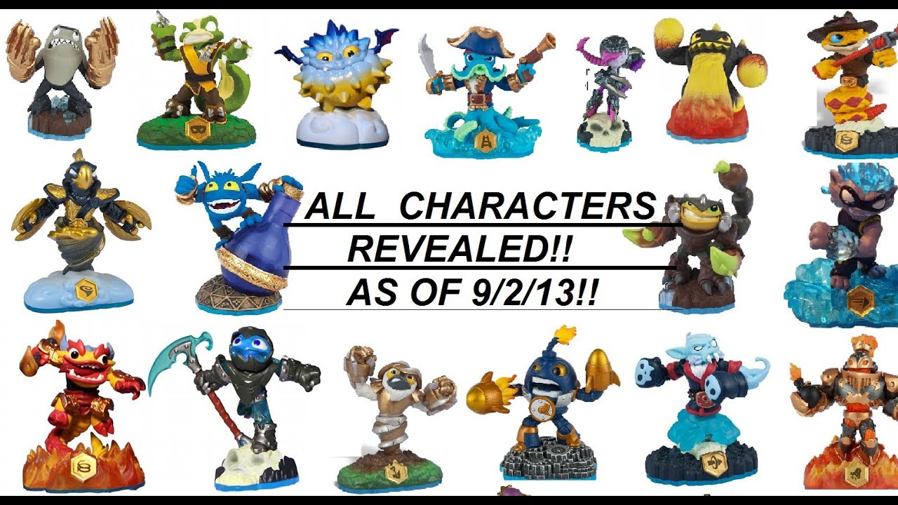 skylanders superchargers characters list