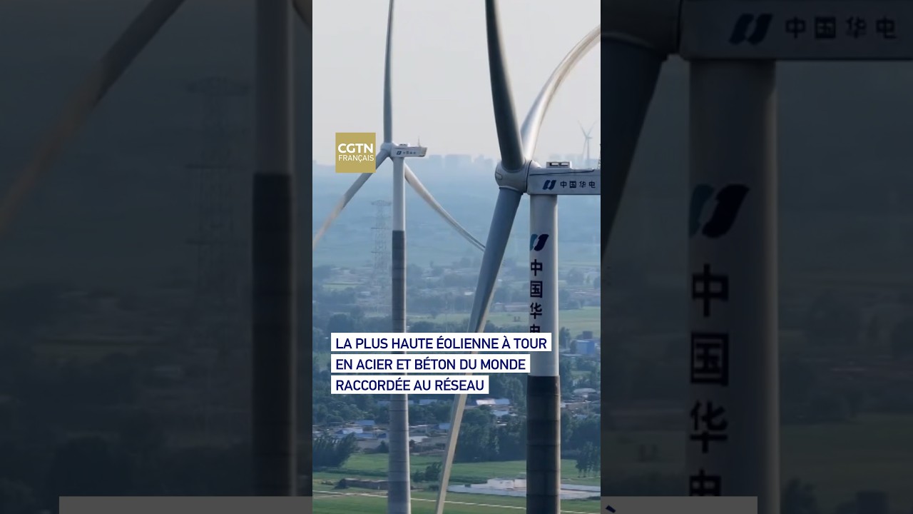 La plus haute éolienne à tour en acier et béton du monde raccordée au réseau